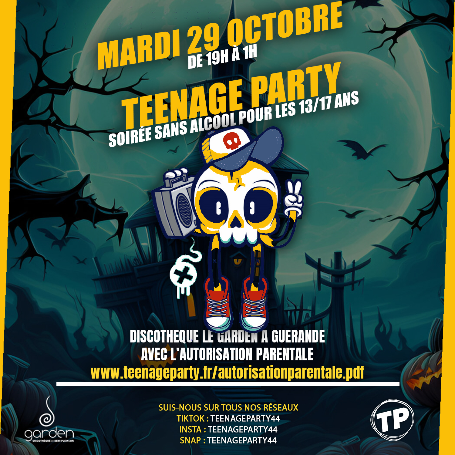 Mardi 29 Octobre - Teenage Party